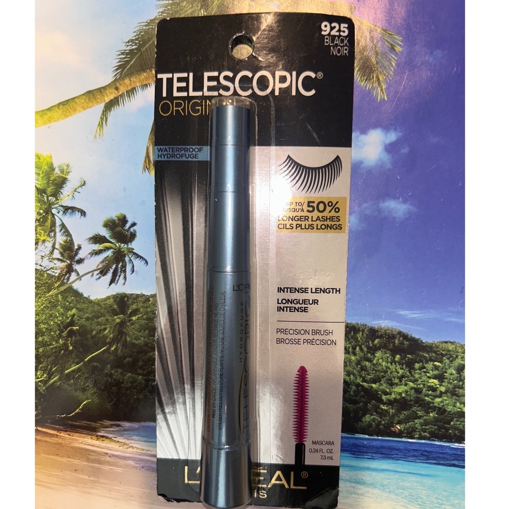 L'Oreal‎ Telescopic Original Waterproof Mascara 925 Black Noir Intense Length